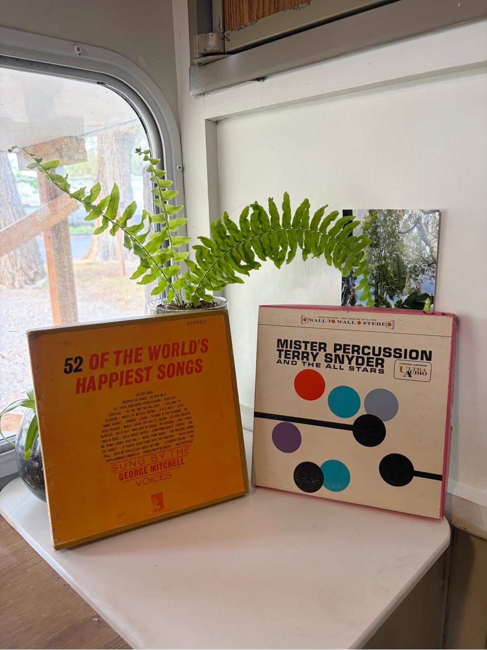 Vintage Mister Percussion Terry Snyder reel tapes - White with Colorful Accents